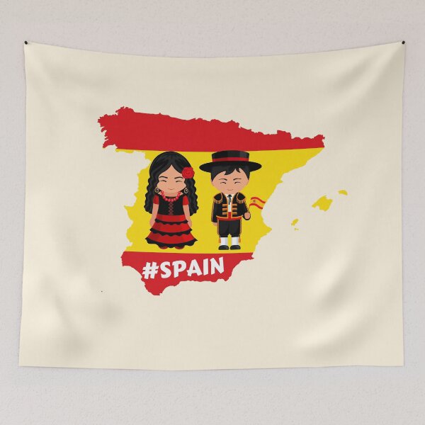 Item preview, Spain Flag Map  designed and sold by Stefan Z..