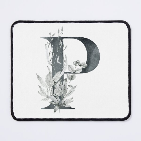 Item preview, Watercolor floral letter P designed and sold by tapilipa.