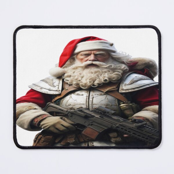 Item preview, T-Shirt Father Christmas in combat armour on the battle... designed and sold by Jamesfor.