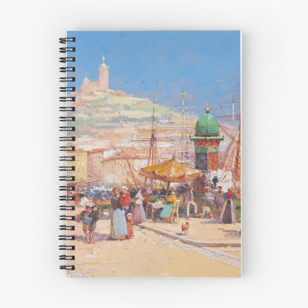 Item preview, Notre Dame de la Garde seen from the Old Port of Marseille (20th century) - Eugène Galien Laloue designed and sold by SALON DES ARTS.