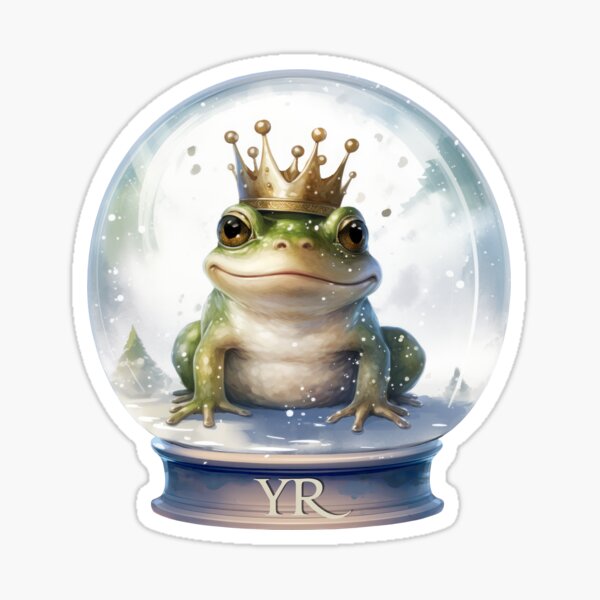 Young Royals snow globe frog wilmon sticker Sticker