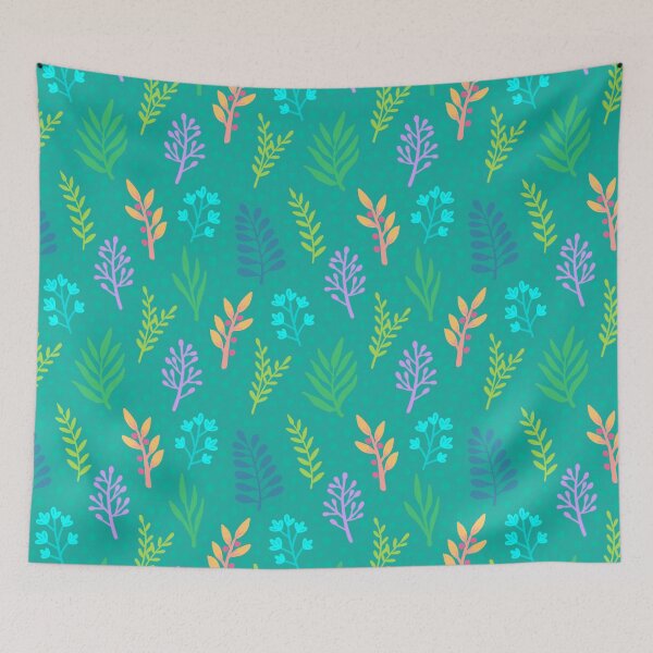 Item preview, Botanical Plants and Leaves Pattern designed and sold by AlwaysBeColoring.