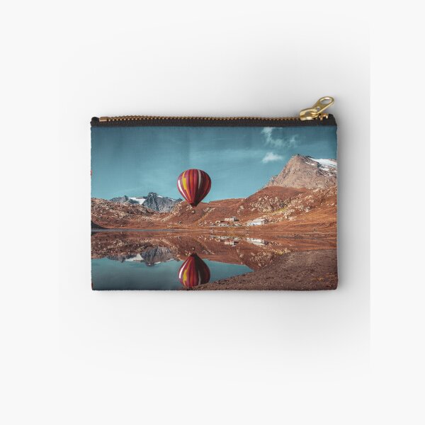Item preview, Hot-air balloon in an Italian rocky mountain landscape designed and sold by CONSTAPHOTO.