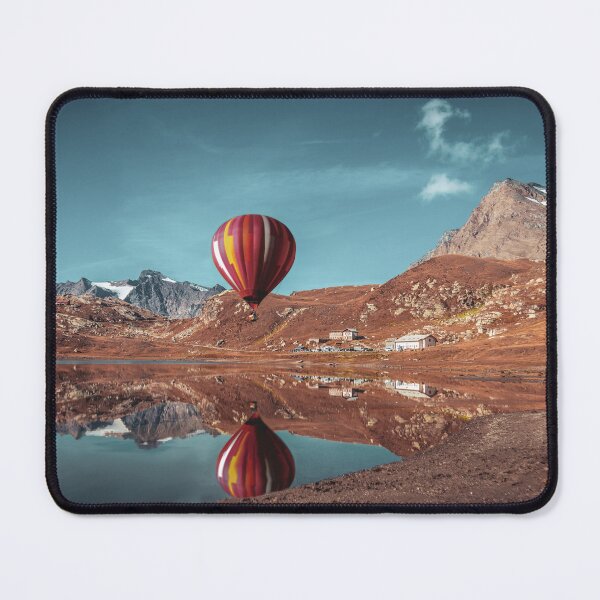 Item preview, Hot-air balloon in an Italian rocky mountain landscape designed and sold by CONSTAPHOTO.