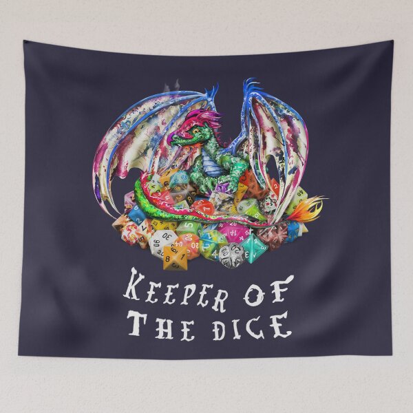 Item preview, The Dice Keeper | D&D Dice Cartoon Dragon W  designed and sold by Snootrac.