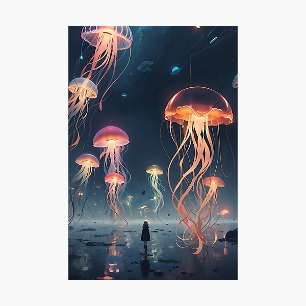 Item preview, Jellyfish cave designed and sold by KimchiFriedArt.