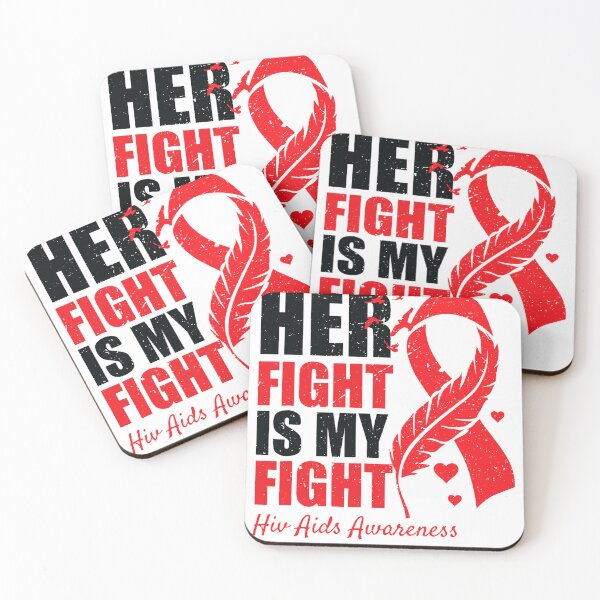 Item preview, Her Fight Is My Fight HIV AIDS Awareness Family Support  (1) designed and sold by EagmianPheolea.