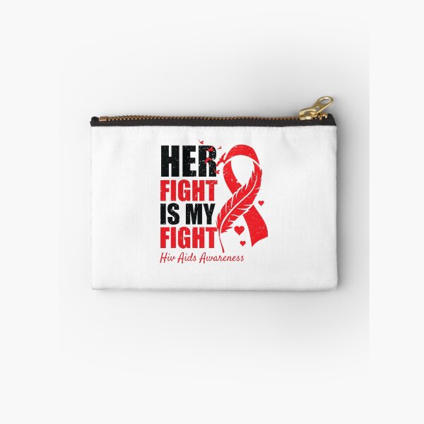 Item preview, Her Fight Is My Fight HIV AIDS Awareness Family Support  (1) designed and sold by EagmianPheolea.