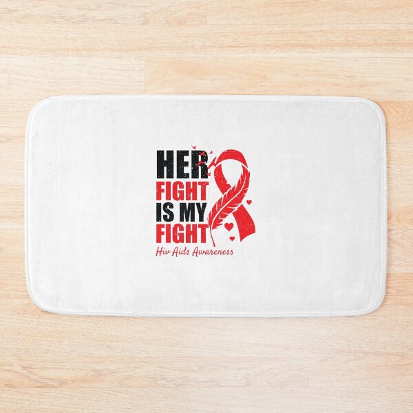 Item preview, Her Fight Is My Fight HIV AIDS Awareness Family Support  (1) designed and sold by EagmianPheolea.