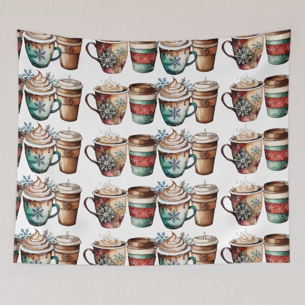 Item preview, Christmas cups of punch hot drinks cream designed and sold by zamperoni.