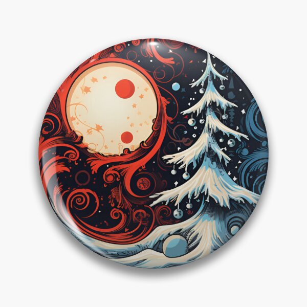 Item preview, Christmas ying yang holiday print designed and sold by dcrc.