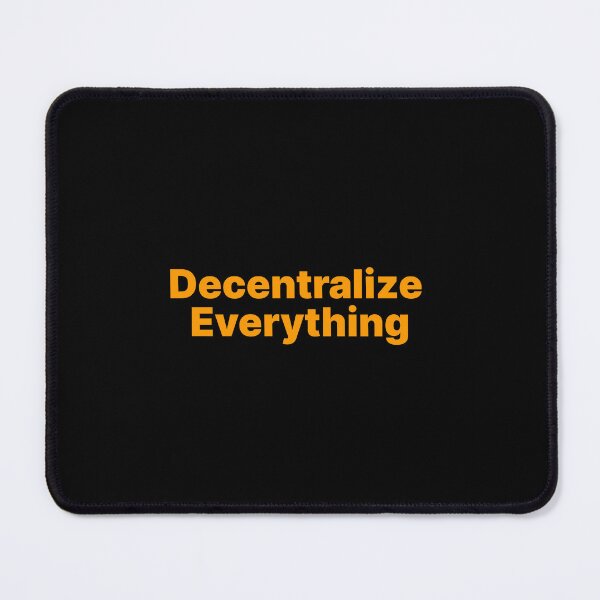 Item preview, Decentralize Everything (Bitcoin Orange) designed and sold by NautilusMare.