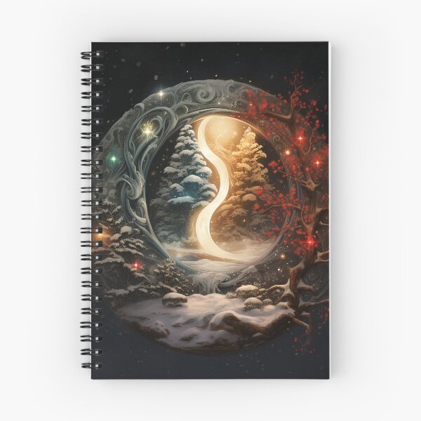 Item preview, christmas ying yang holiday print designed and sold by dcrc.