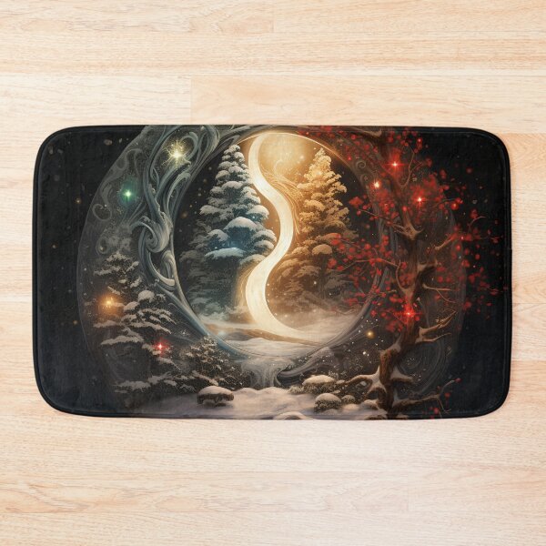 Item preview, christmas ying yang holiday print designed and sold by dcrc.