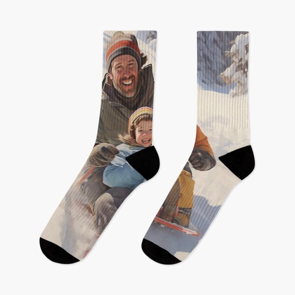 Item preview, Family Sledding Down a Snow Covered Hill designed and sold by dcrc.