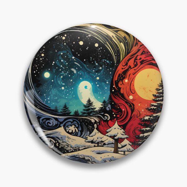 Item preview, christmas ying yang holiday print designed and sold by dcrc.