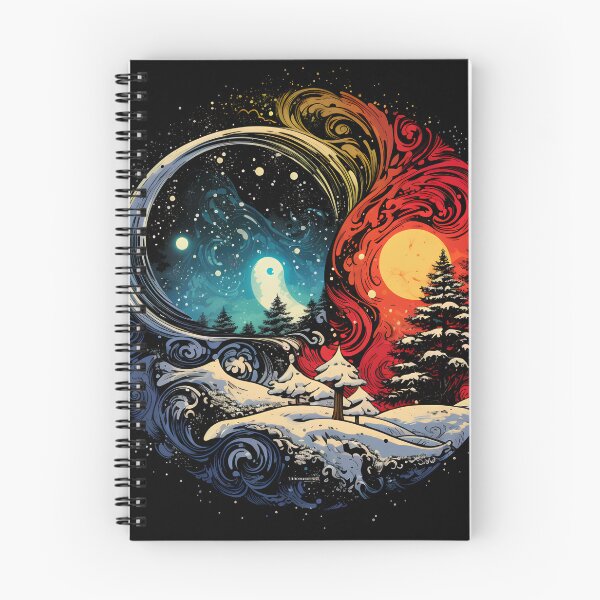 Item preview, christmas ying yang holiday print designed and sold by dcrc.