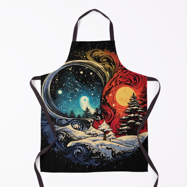 Item preview, christmas ying yang holiday print designed and sold by dcrc.