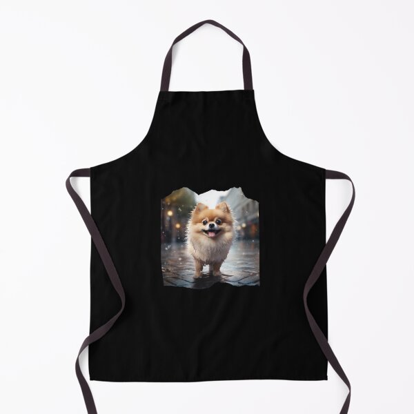 Item preview, Pomeranian dog in rain designed and sold by ME-World.