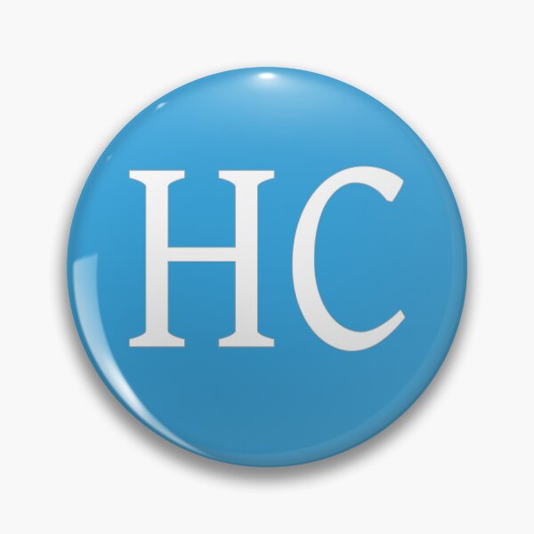 Item preview, HC Initials Monogram Elegant White Letters designed and sold by Jeallan Designs.