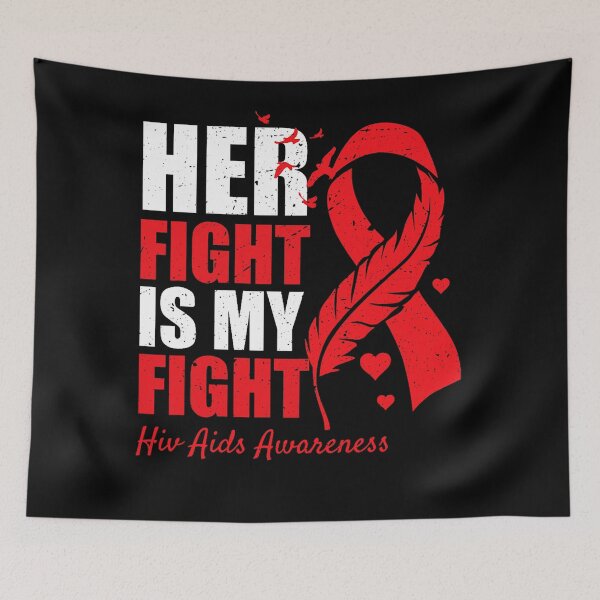 Item preview, Her Fight Is My Fight HIV AIDS Awareness Family Support designed and sold by EagmianPheolea.