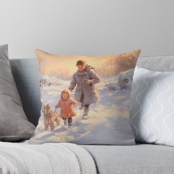 Item preview, Mother and Daughter in the Snow with their Dog designed and sold by dcrc.
