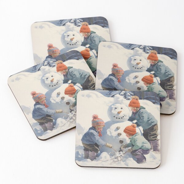 Item preview, Children Building a Snowman designed and sold by dcrc.
