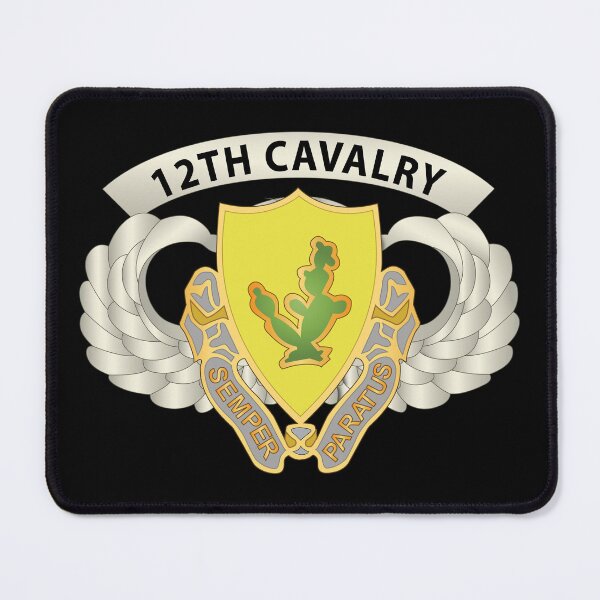 Item preview, Army - Airborne Badge - 12th Cavalry Airborne - SSI w 12th Cav X 300 designed and sold by Military Insignia Products.