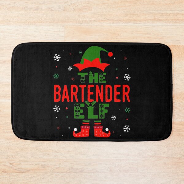Item preview, Family Christmas Matching Squad Outfit Elf Funny Bartender designed and sold by artworkbyrihen.