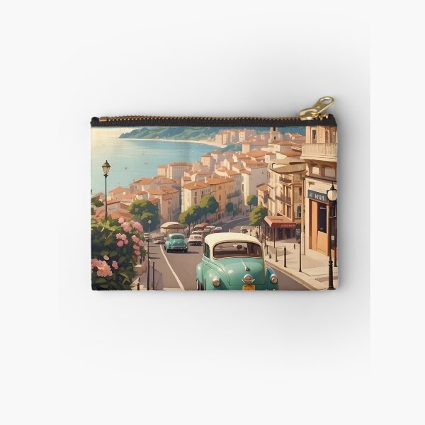 Item preview, Santander Vintage Retro Travel Art designed and sold by Ceemko's Vintage Corner.