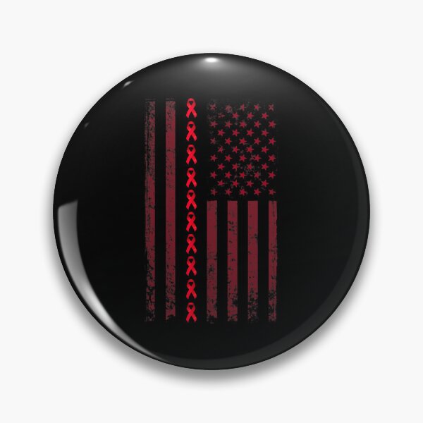 Item preview, hiv aids awareness red ribbon us flag  (1) designed and sold by defabiosofxs.