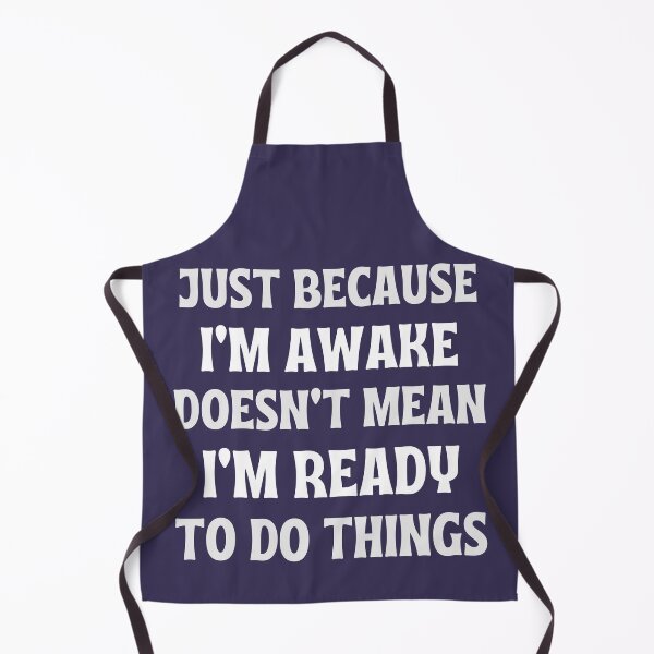 Item preview, Funny Quote Saying Just Because I'm Awake Gag Sarcastic Lazy Couples Matching Holiday designed and sold by LittleZea.