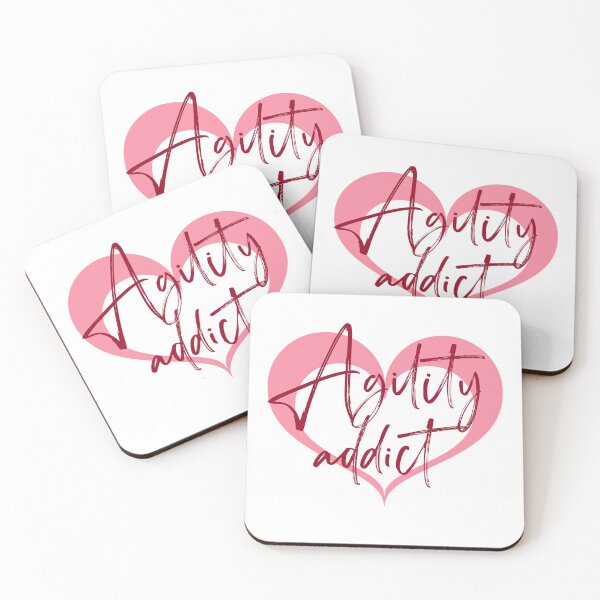 Item preview, Agility addict - agility enthusiast with a heart in pink and red designed and sold by pascaleagility.