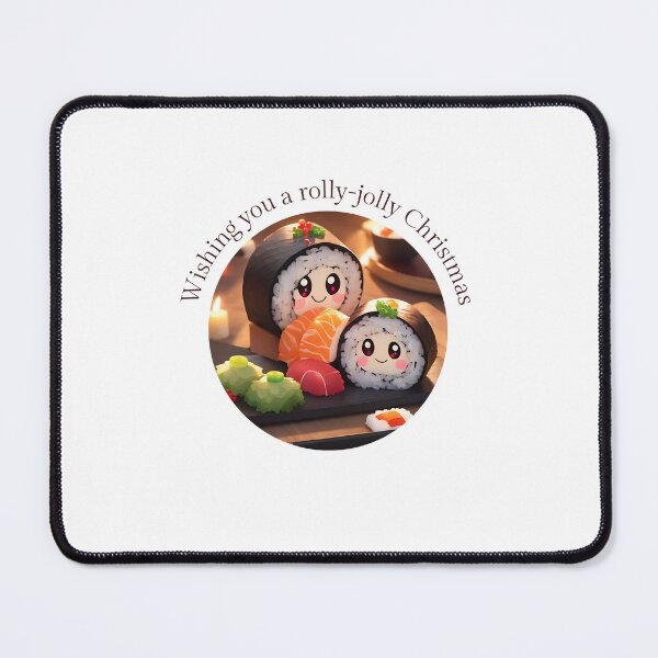 Item preview, Sushi Holiday and Christmas Decor  designed and sold by Sher Creates | Food and Pun Cartoon Art.