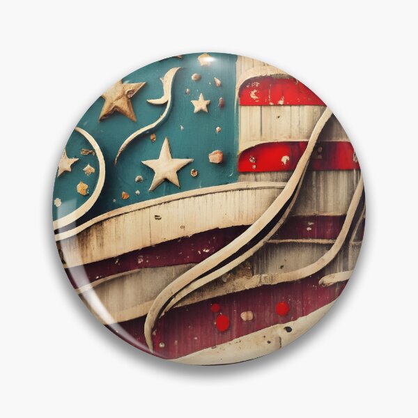 Item preview, American flag Vintage modern style designed and sold by SRK-369.