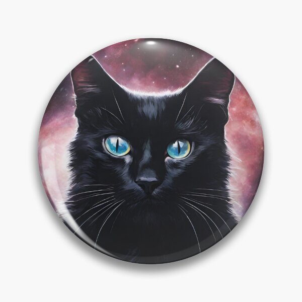 Item preview, Caius Black Cat Blue Eyed Wonder designed and sold by BlackCatGeneral.