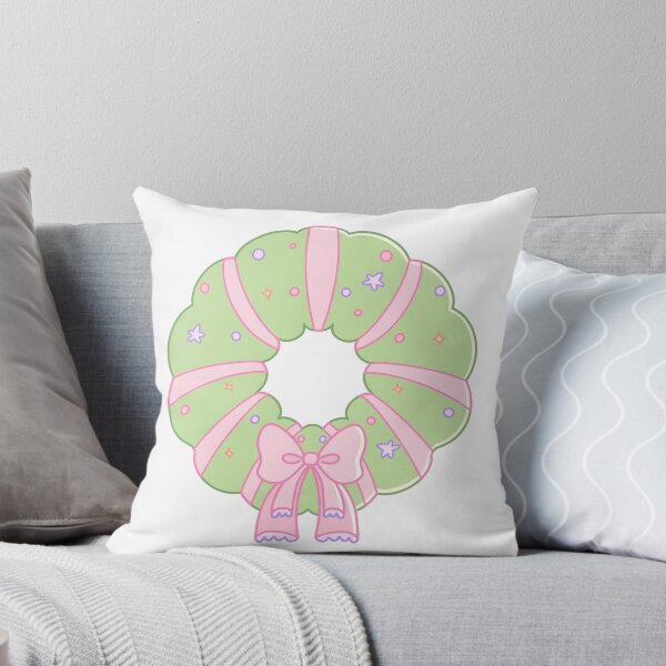 Item preview, Cute Pastel Christmas Wreath designed and sold by violletine.