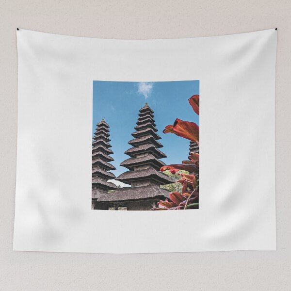 Item preview, Floral Foreground: Balinese Temple Silhouettes designed and sold by AneeshPro.