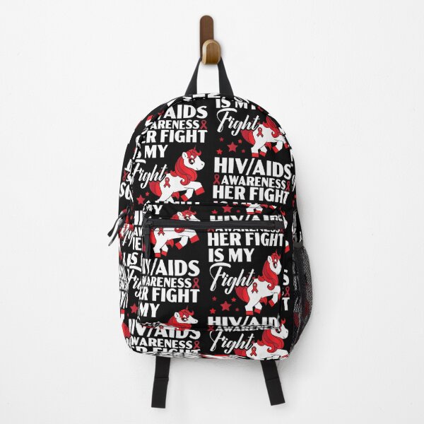 Item preview, Her Fight Is My Fight HIV AIDS Awareness Unicorn Lover designed and sold by EagmianPheolea.