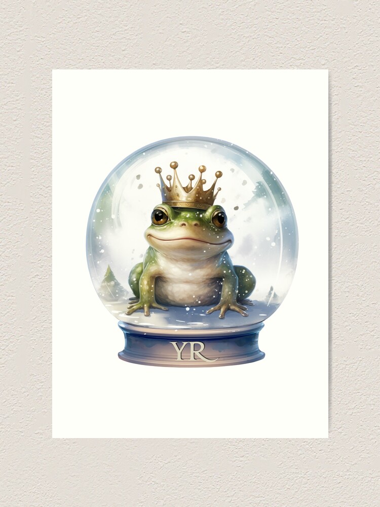 Royal Frog Prince with Crown Stock Illustration - Illustration of