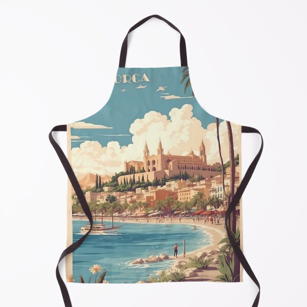 Item preview, Palma de Mallorca Vintage Retro Travel Art designed and sold by Ceemko's Vintage Corner.