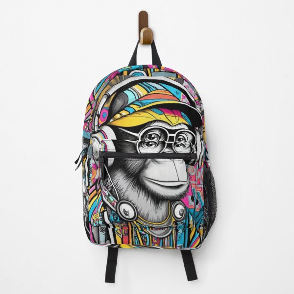 Item preview, Monkey DJ Stencil Graffiti designed and sold by Bomax121.