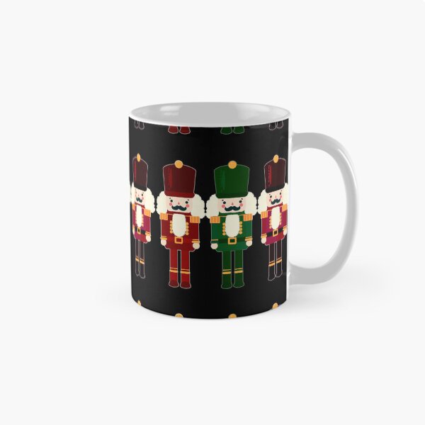 Item preview, Dark Red and Green Nutcracker Trio - Christmas Nutcracker Toy Soldiers - Graphic Art Illustration - Black Background  designed and sold by Star-Fragment.