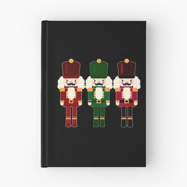 Item preview, Dark Red and Green Nutcracker Trio - Christmas Nutcracker Toy Soldiers - Graphic Art Illustration - Black Background  designed and sold by Star-Fragment.