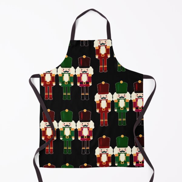 Item preview, Dark Red and Green Nutcracker Trio - Christmas Nutcracker Toy Soldiers - Graphic Art Illustration - Black Background  designed and sold by Star-Fragment.
