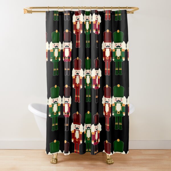 Item preview, Dark Red and Green Nutcracker Trio - Christmas Nutcracker Toy Soldiers - Graphic Art Illustration - Black Background  designed and sold by Star-Fragment.