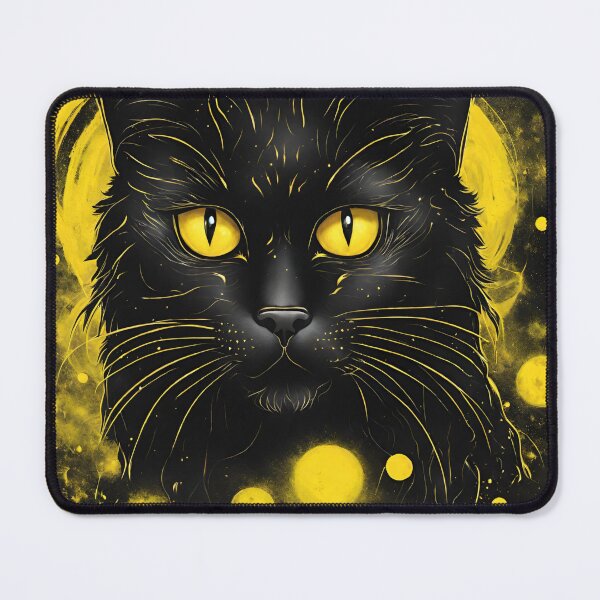 Item preview, Saturn Black Cat Gold Galaxy designed and sold by BlackCatGeneral.