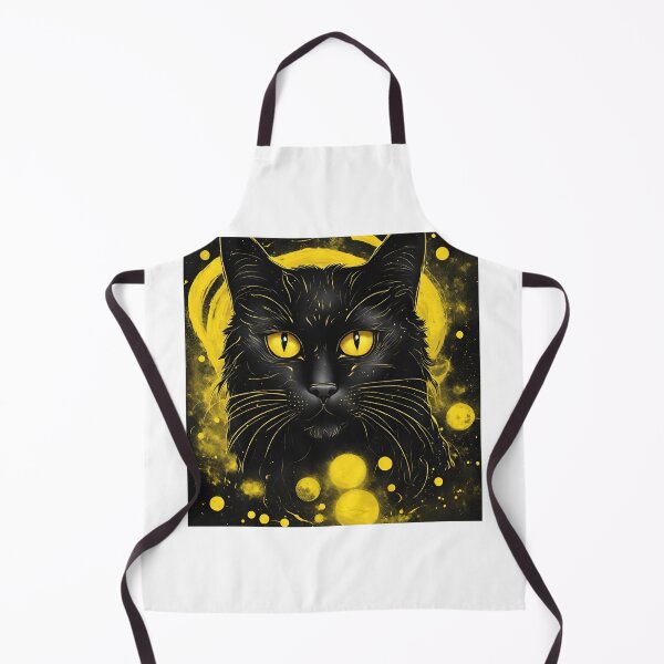 Item preview, Saturn Black Cat Gold Galaxy designed and sold by BlackCatGeneral.