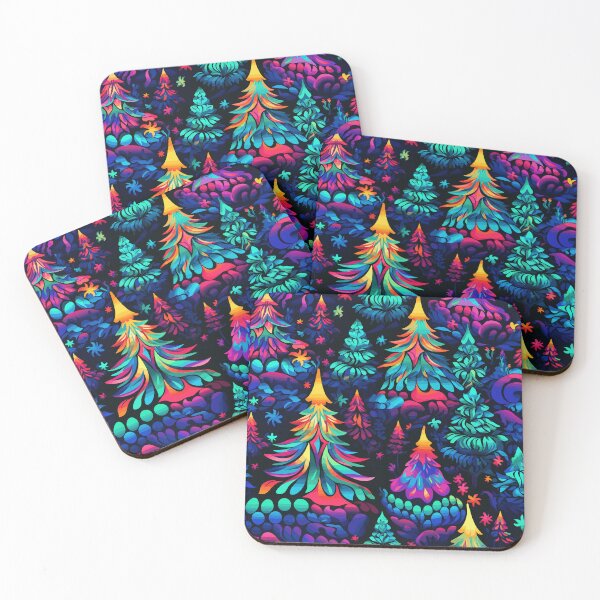 Item preview, Neon Christmas Trees designed and sold by Ellimade.