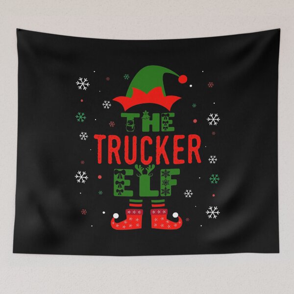 Item preview, Family Christmas Matching Squad Outfit Elf Funny Trucker designed and sold by artworkbyrihen.